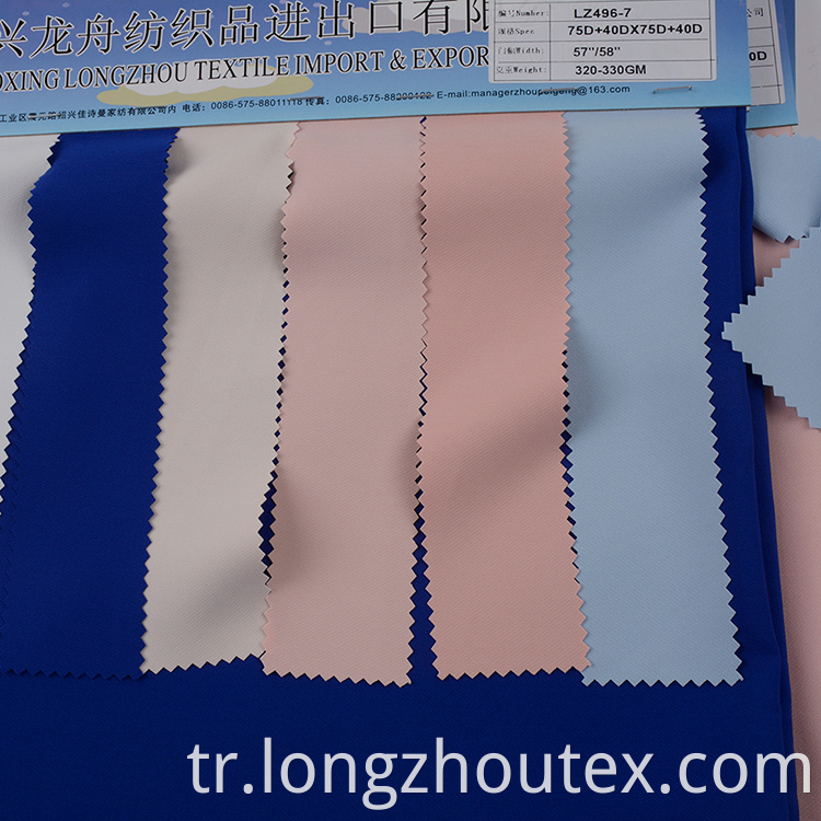 Four Side Elastic Double Deck Satin Fabric